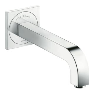 hansgrohe Mitigeur électronique lavabo Axor Citterio UP, bec 221 mm, chrome noir poli