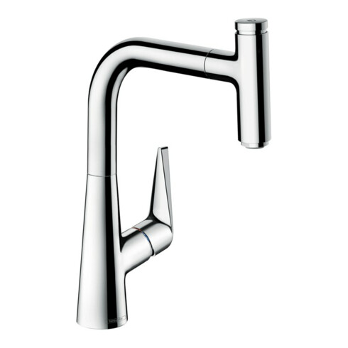 hansgrohe Mitigeur évier 220 Talis Select M51 avec douchette extractible, 1 jet, chrome