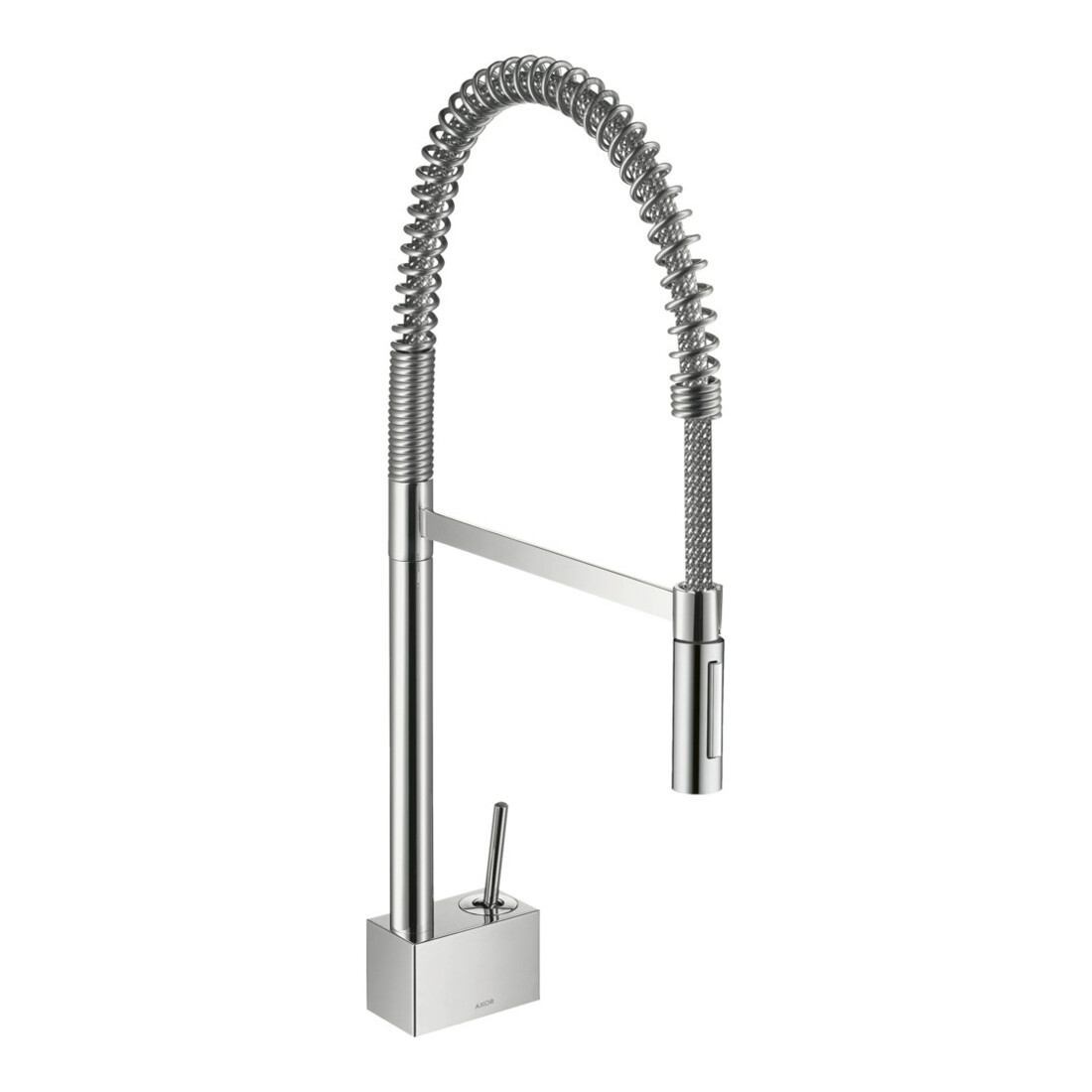 hansgrohe Mitigeur évier 240 Axor Starck SemiPr bec pivotant 360°, chrome noir poli