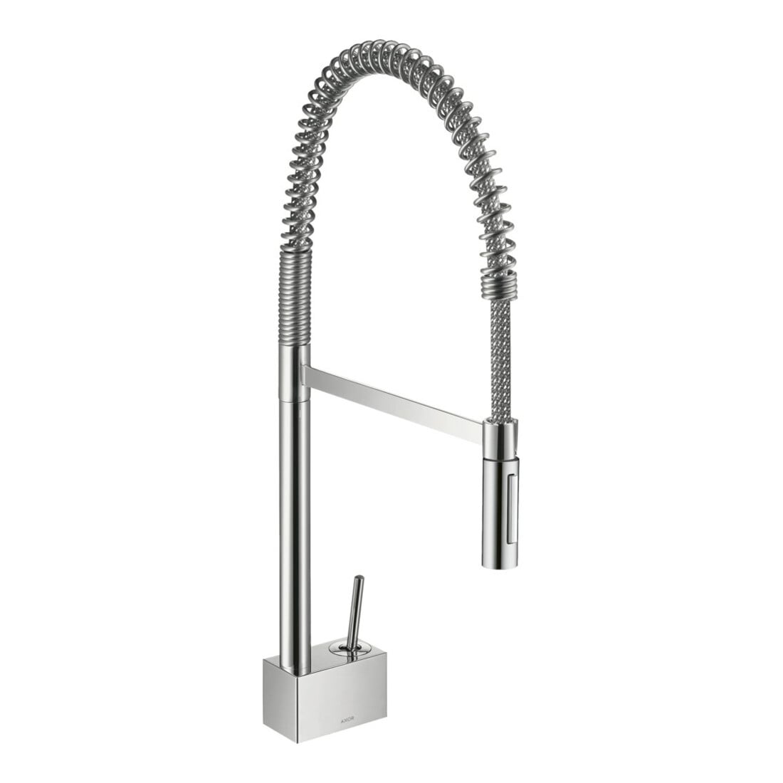 hansgrohe Mitigeur évier 240 Axor Starck SemiPr bec pivotant 360°, nickel brossé