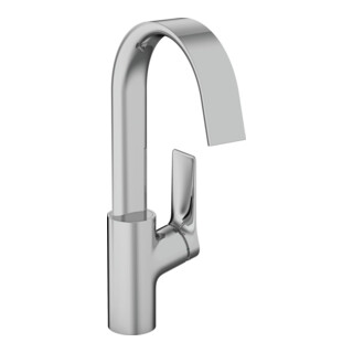 hansgrohe Mitigeur lavabo 1 trou 210 Vivenis avec bec pivotant, sans tirette, chrome