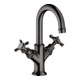 hansgrohe Mitigeur lavabo 2 poignées 160 Axor Montreux avec vidage, poli bleu-1