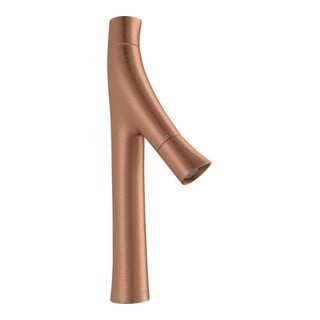 hansgrohe Mitigeur lavabo 2 poignées 170 Axor Starck Organic A 116 mm, brosse, sans garniture de vidage