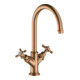 hansgrohe Mitigeur lavabo 2 poignées 210 Axor Montreux A 175 mm, m KrG, sans vidage, bronze brossé-1
