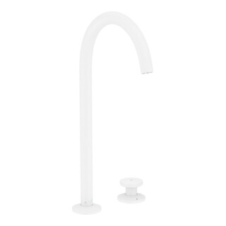 hansgrohe Mitigeur lavabo 2 trous Sel. 260 Axor One bec 165 mm, avec vidage push-open, blanc mat
