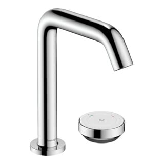 hansgrohe Mitigeur lavabo 2 trous Tecturis S avec garniture de vidage, CoolStart, chrome