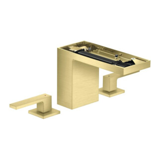 hansgrohe Mitigeur lavabo 3 trous 110 Axor MyEdition A 150 mm, avec vidage poussoir, sans plaque, brossé brun