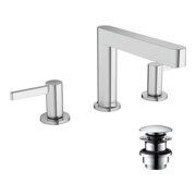 hansgrohe Mitigeur lavabo 3 trous 110 Finoris avec vidage à pression, chrome-3