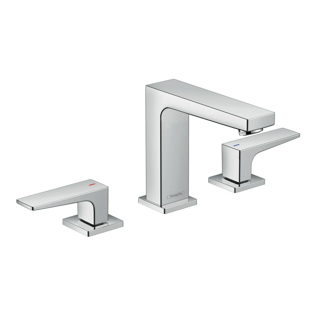 hansgrohe Mitigeur lavabo 3 trous 110 Metropol m HG, vidage poussoir, bec 132 mm, chromé