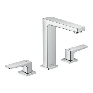 hansgrohe Mitigeur lavabo 3 trous 160 Metropol m HG, vidage poussoir, bec 152 mm, chromé