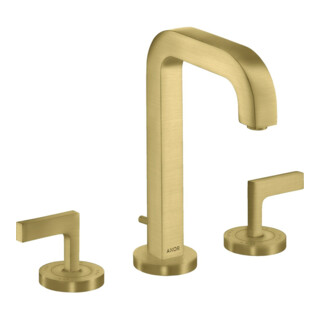 hansgrohe Mitigeur lavabo 3 trous 170 Axor Citterio avec bec 140 mm, levier H, tirette, rosé, b b