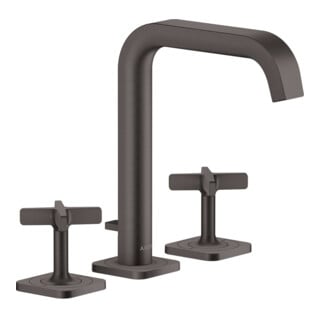 hansgrohe Mitigeur lavabo 3 trous 170 Axor Citterio E A 165mm, avec tirette, chrome, bleu