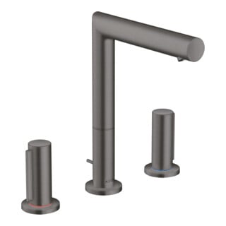hansgrohe Mitigeur lavabo 3 trous 200 Axor Uno A 183 mm, avec poignée Z, tirette d'évacuation