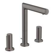 hansgrohe Mitigeur lavabo 3 trous 200 Axor Uno A 183 mm, avec poignée Z, tirette d'évacuation