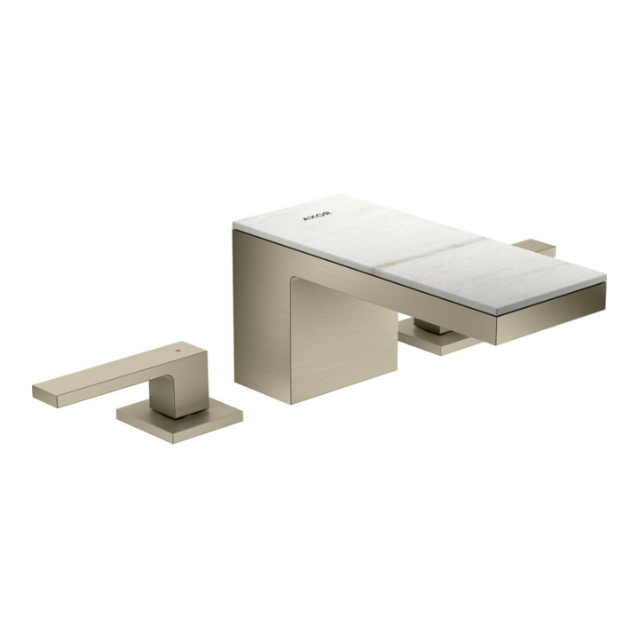 hansgrohe Mitigeur lavabo 3 trous 70 Axor MyEdition A 151 mm, avec vidage poussoir, sans plaque, nickel brossé