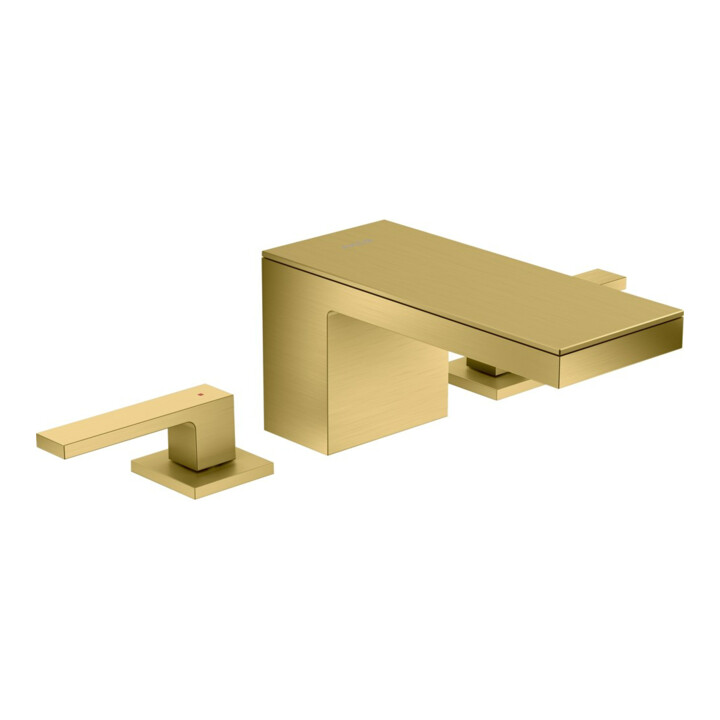 hansgrohe Mitigeur lavabo 3 trous 70 Axor MyEdition A 151mm, avec poussoir, sans vidage, or optique