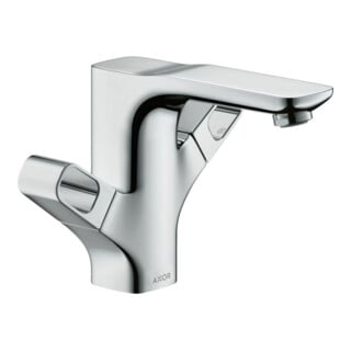 hansgrohe Mitigeur lavabo à deux poignées 120 Axor Urquiola A 139 mm, avec vidage à tirette, poli or brillant