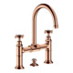 hansgrohe Mitigeur lavabo à deux poignées 220 Axor Montreux A 175 mm, avec croix, tirette, pour robinetterie-1