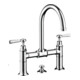 hansgrohe Mitigeur lavabo à deux poignées 220 Axor Montreux A 175 mm, H, tirette, inox brossé-1