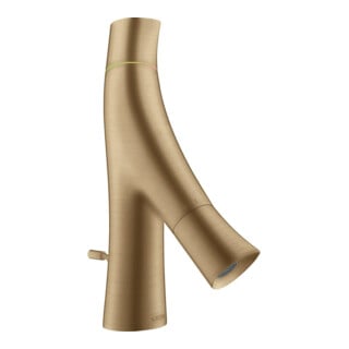 hansgrohe Mitigeur lavabo à deux poignées 50 Axor Starck Organic A 109 mm, avec tirette, pour HWB, bronze