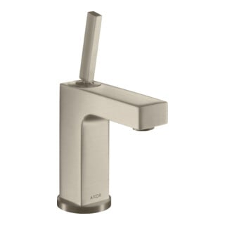 hansgrohe Mitigeur lavabo Axor Citterio 110 A 104mm, avec poignée à goupille, tirette, chrome mat