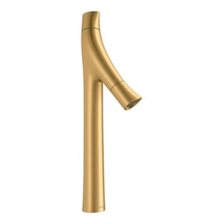 hansgrohe Mitigeur lavabo deux poignées 240 Axor Starck Organic A 124mm, sans garniture, brossé