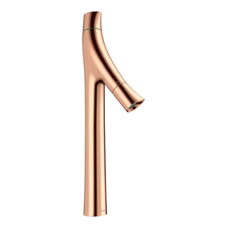 hansgrohe Mitigeur lavabo deux poignées 240 Axor Starck Organic A 124mm, sans garniture, poli or rouge