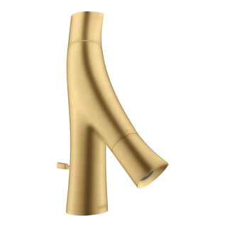 hansgrohe Mitigeur lavabo deux poignées 50 Axor Starck Organic A 109mm, avec tirette, pour HWB, optique or
