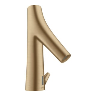 hansgrohe Mitigeur lavabo électronique Axor Starck Organic avec régulation temp., batterie, bronze brossé