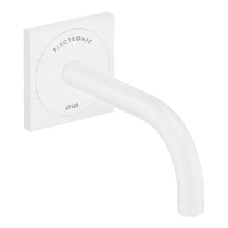 hansgrohe Mitigeur lavabo électronique Axor Uno UP, portée 165 mm, blanc mat