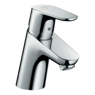 hansgrohe Mitigeur lavabo Focus 70 CoolStart avec tirette, eau froide au milieu, chrome