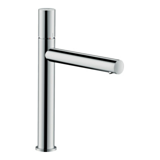 hansgrohe Mitigeur lavabo mono-commande 200 Axor Uno A 198 mm, sans vidage, avec poignée, poli or rouge