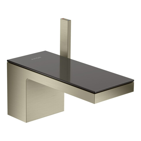 hansgrohe Mitigeur lavabo mono-commande 70 Axor MyEdition A 151 mm, avec vidage poussoir, sans plaque, nickel brossé