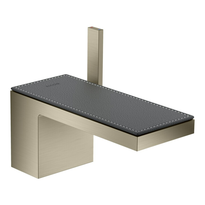 hansgrohe Mitigeur lavabo mono-commande 70 Axor MyEdition A 151 mm, avec vidage poussoir, sans plaque, nickel brossé
