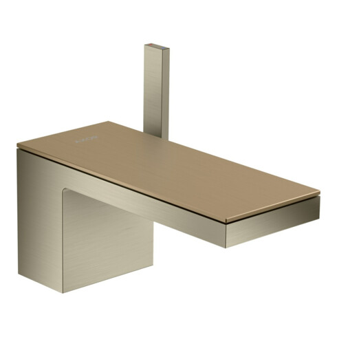 hansgrohe Mitigeur lavabo mono-commande 70 Axor MyEdition A 151 mm, avec vidage poussoir, sans plaque, nickel brossé