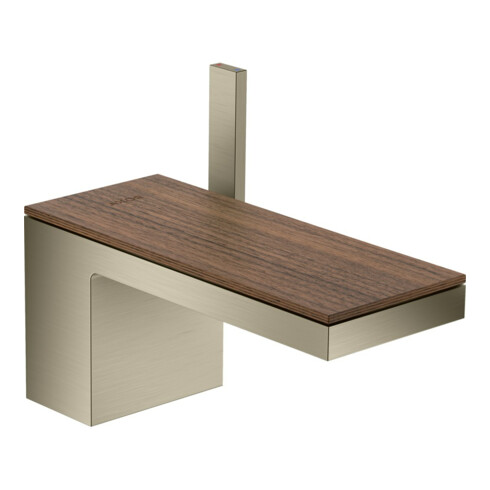 hansgrohe Mitigeur lavabo mono-commande 70 Axor MyEdition A 151 mm, avec vidage poussoir, sans plaque, nickel brossé