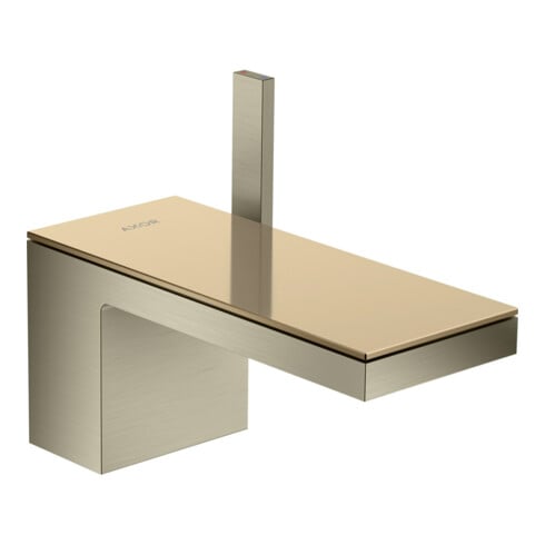hansgrohe Mitigeur lavabo mono-commande 70 Axor MyEdition A 151 mm, avec vidage poussoir, sans plaque, nickel brossé