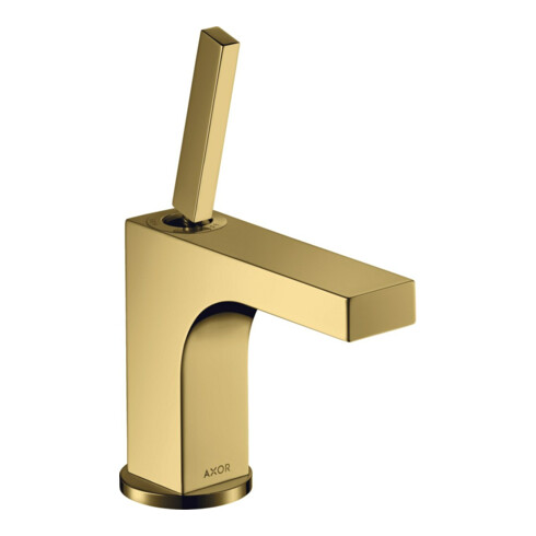 hansgrohe Mitigeur lavabo mono-commande Axor Citterio 90 A 110mm, avec poignée à goupille, tirette, pour lavabo