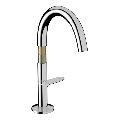 hansgrohe Mitigeur lavabo mono-commande Sel. 170 Axor One, bec 140 mm, avec vidage push-open, chrome