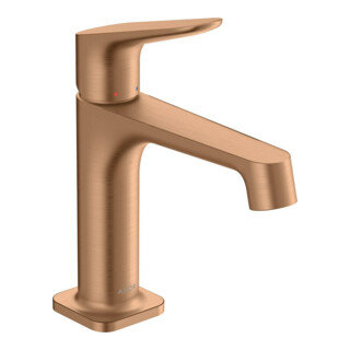 hansgrohe Mitigeur lavabo monocommande 100 Axor Citterio M A 128 mm, sans garniture, bronze brossé