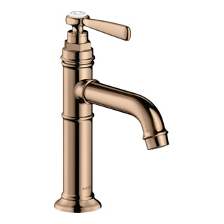 hansgrohe Mitigeur lavabo monocommande 100 Axor Montreux A 142mm, sans garniture, poli or rouge