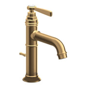hansgrohe Mitigeur lavabo monocommande 100 Axor Montreux bec 142 mm, avec tirette, brossé brun