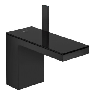hansgrohe Mitigeur lavabo monocommande 110 Axor MyEdition A 150 mm, avec vidage poussoir, avec plaque, blanc mat/brillant noir