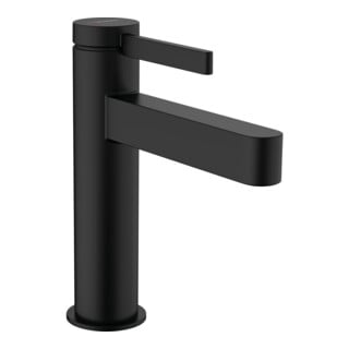 hansgrohe Mitigeur lavabo monocommande 110 Finoris avec vidage à tirette, noir mat