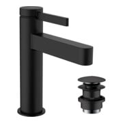 hansgrohe Mitigeur lavabo monocommande 110 Finoris avec vidage push-open, noir mat-3