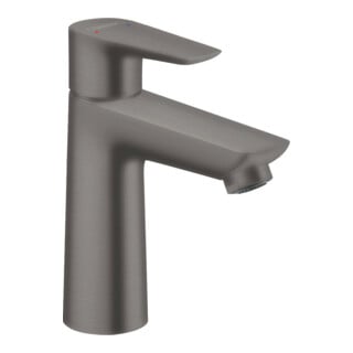 hansgrohe Mitigeur lavabo monocommande 110 Talis E sans garniture de vidage, chrome noir brossé
