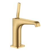 hansgrohe Mitigeur lavabo monocommande 130 Axor Citterio E A 143mm, avec poignée à goupille, sans vidage, blanc brillant opaque