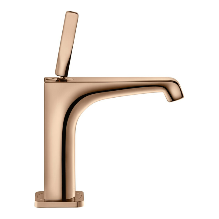 hansgrohe Mitigeur lavabo monocommande 130 Axor Citterio E A 143mm, avec poignée à goupille, tirette de vidage, chromé