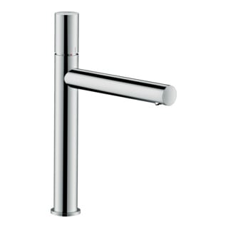 hansgrohe Mitigeur lavabo monocommande 200 Axor Uno A 198 mm, sans vidage, avec poignée, finition poli mat