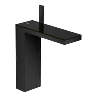hansgrohe Mitigeur lavabo monocommande 230 Axor MyEdition A 196 mm, avec vidage poussoir, avec plaque, chrome mat/brillant